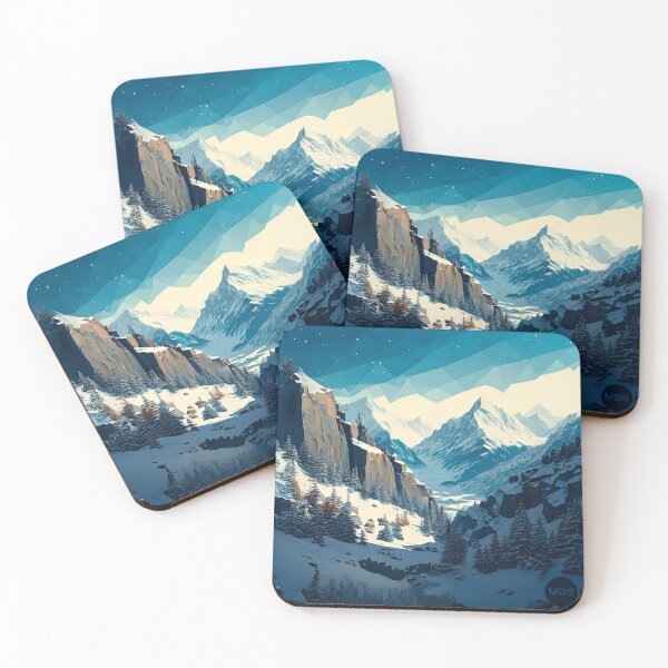 Item preview, Rocky Winter Valley designed and sold by Midnight Daze Studio.