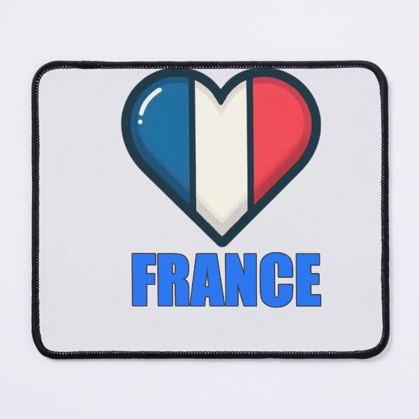 Item preview, Heart-shaped French flag design, perfect for patriotic fans designed and sold by hardingcarl2.