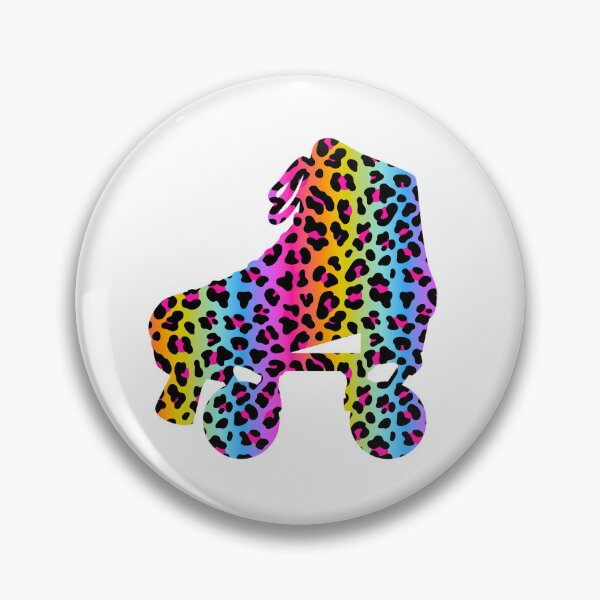 Item preview, Roller Skate - Rainbow Cheetah Print designed and sold by NotARealGrownUp.