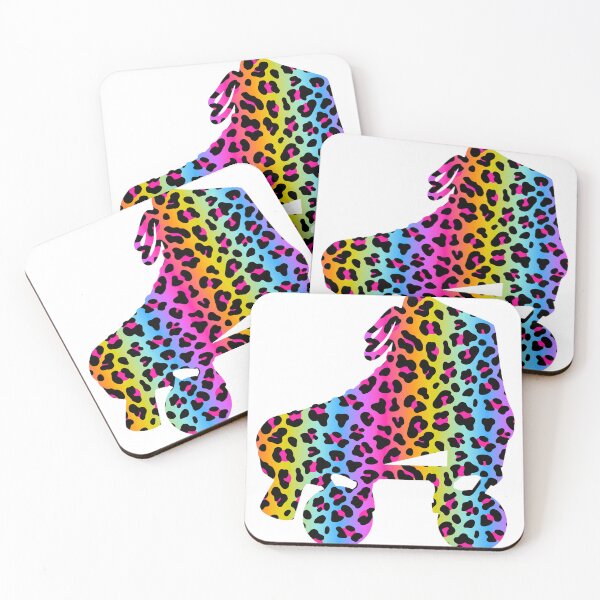 Item preview, Roller Skate - Rainbow Cheetah Print designed and sold by NotARealGrownUp.