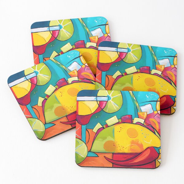 Item preview, Ignite the Cinco de Mayo Spirit with Tacos Lime Slices Chili Pepper and a Vibrant Cocktail Fiesta designed and sold by OlfactoART Studio.
