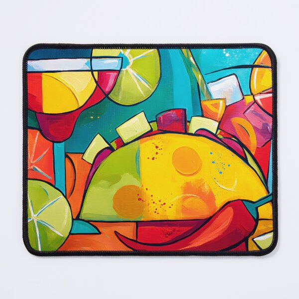 Item preview, Ignite the Cinco de Mayo Spirit with Tacos Lime Slices Chili Pepper and a Vibrant Cocktail Fiesta designed and sold by OlfactoART Studio.