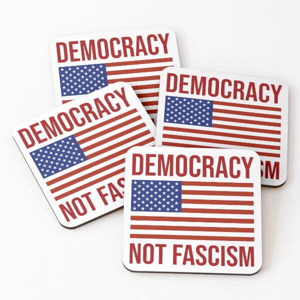 Item preview, Democracy not fascism  designed and sold by Rachel the Artist .