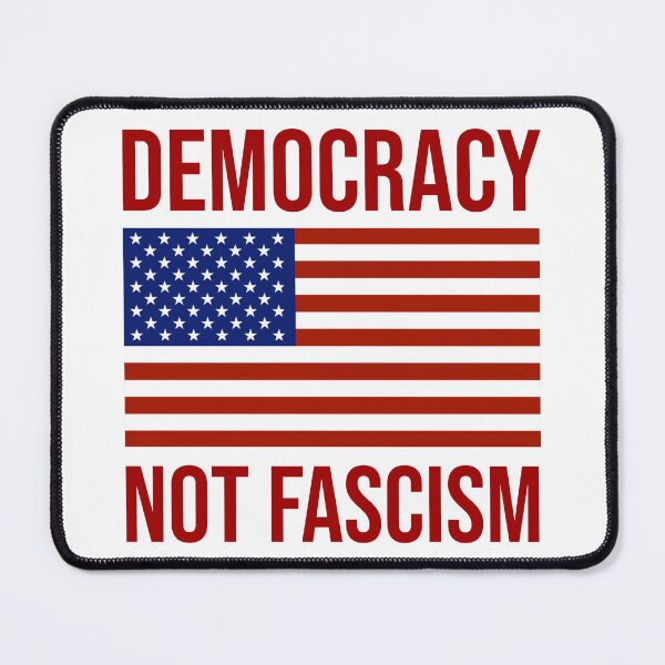 Item preview, Democracy not fascism  designed and sold by Rachel the Artist .