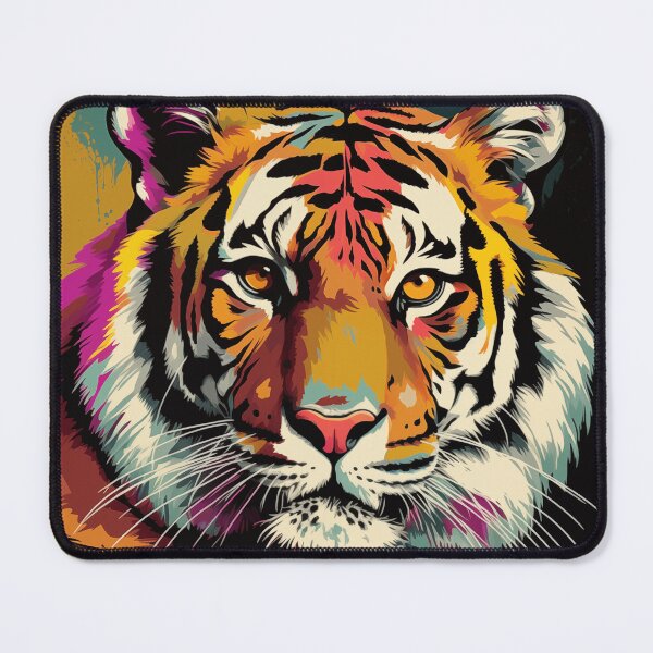 Item preview, Tiger Popart designed and sold by RedHandedOD.