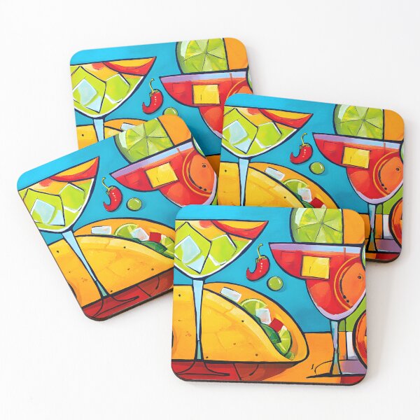 Item preview, Turn Up the Flavor for Cinco de Mayo with Colorful Cocktails Taco Lime Slices and Fiery Chili Pepper designed and sold by OlfactoART Studio.