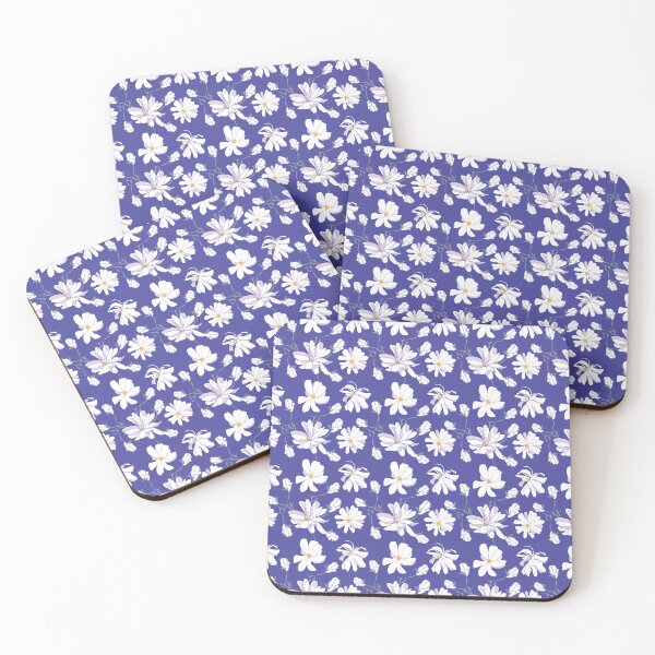 Item preview, White Magnolia Floral Pattern designed and sold by Madeline Binder Art & Design.