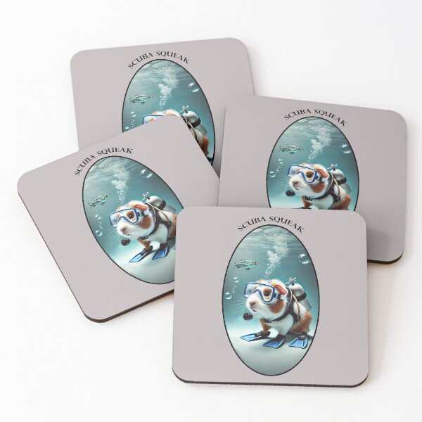 Item preview, Underwater SCUBA Diving Guinea Pig with a Tank and Mask URM designed and sold by urmaddad.