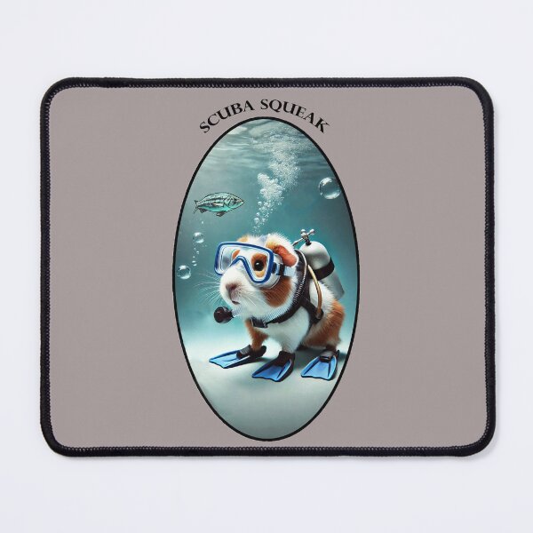 Item preview, Underwater SCUBA Diving Guinea Pig with a Tank and Mask URM designed and sold by urmaddad.