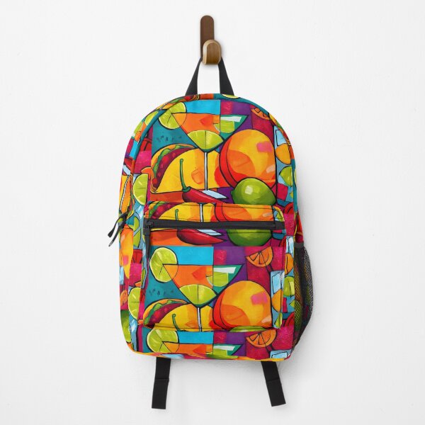 Item preview, Celebrate Cinco de Mayo with Tacos Cocktails and Citrus Bursts in a Bold Geometric Fiesta designed and sold by OlfactoART Studio.