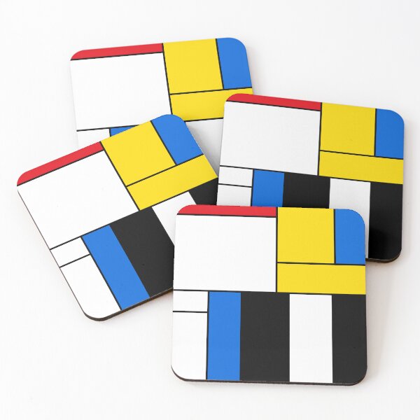 Item preview, Mondrian Style Abstract – Red, Blue and Yellow Composition designed and sold by Keston Studios.
