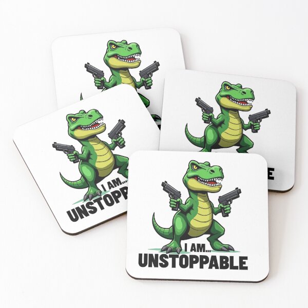 Item preview, Funny Unstoppable Dinosaur - Fierce and Playful Cartoon Design designed and sold by latelierdechris.