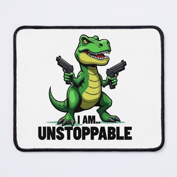 Item preview, Funny Unstoppable Dinosaur - Fierce and Playful Cartoon Design designed and sold by latelierdechris.