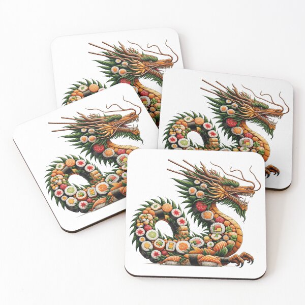 Item preview, Sushi Dragon Art - Culinary Creativity and Elegance designed and sold by latelierdechris.