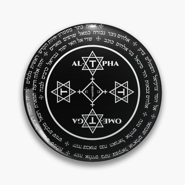 Item preview, The Magical Circle of Solomon (White on Black) designed and sold by Sawset.