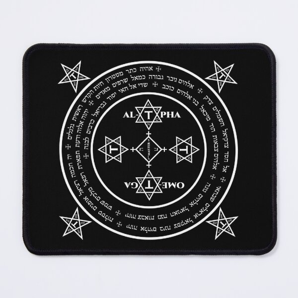 Item preview, The Magical Circle of Solomon (White on Black) designed and sold by Sawset.
