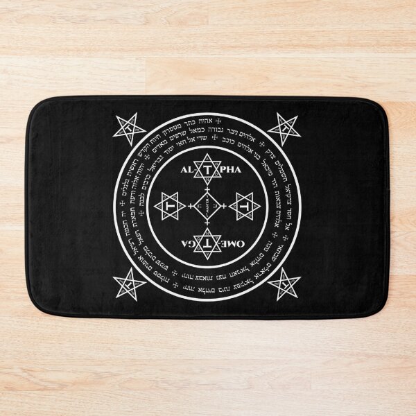 Item preview, The Magical Circle of Solomon (White on Black) designed and sold by Sawset.