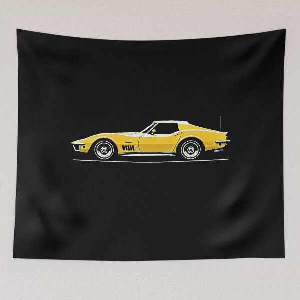 Item preview, Yellow Vette C3 designed and sold by TheArtOfCar.