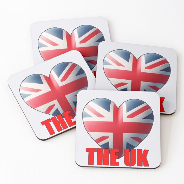 Item preview, Heart-shaped UK flag design, perfect for patriotic fans designed and sold by hardingcarl2.