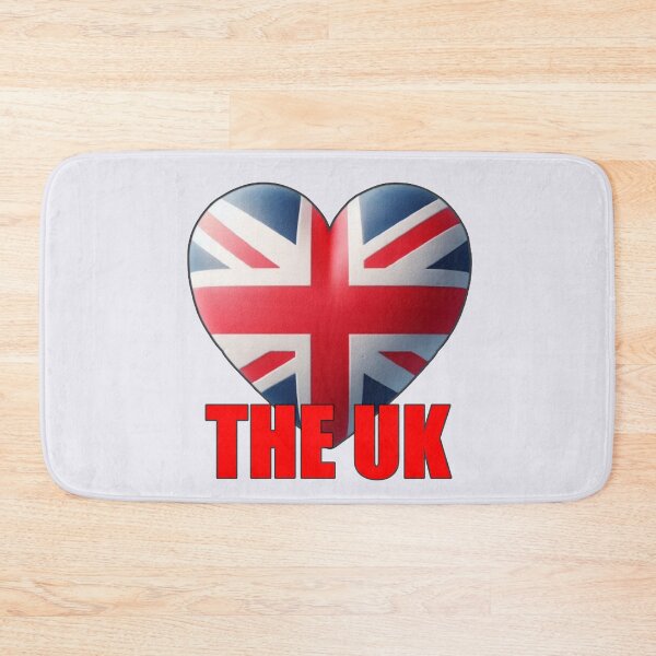 Item preview, Heart-shaped UK flag design, perfect for patriotic fans designed and sold by hardingcarl2.