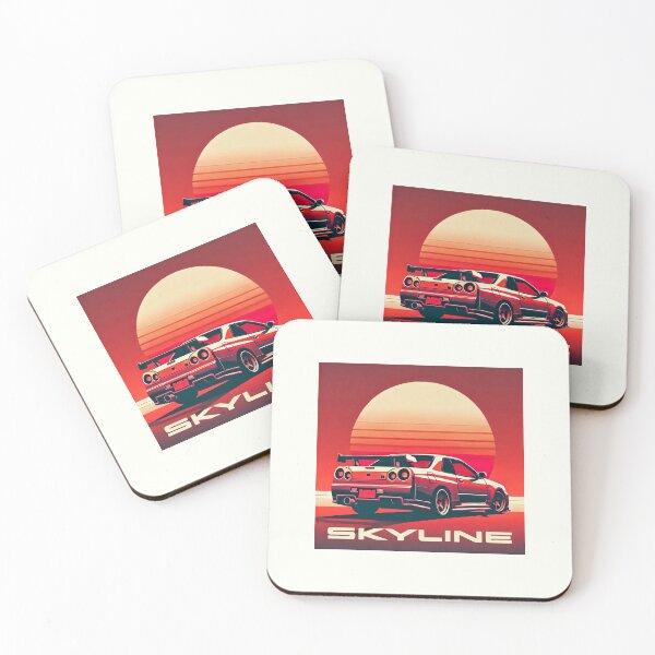 Item preview, R34 GTR Red Sunset  designed and sold by TheArtOfCar.