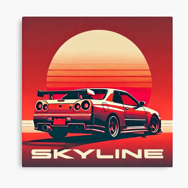 Item preview, R34 GTR Red Sunset  designed and sold by TheArtOfCar.
