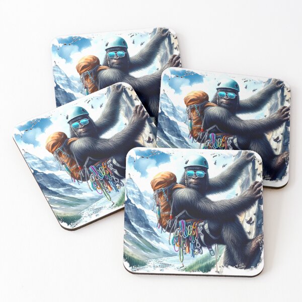 Item preview, Rock climbing Bigfoot designed and sold by NativeGraffix.