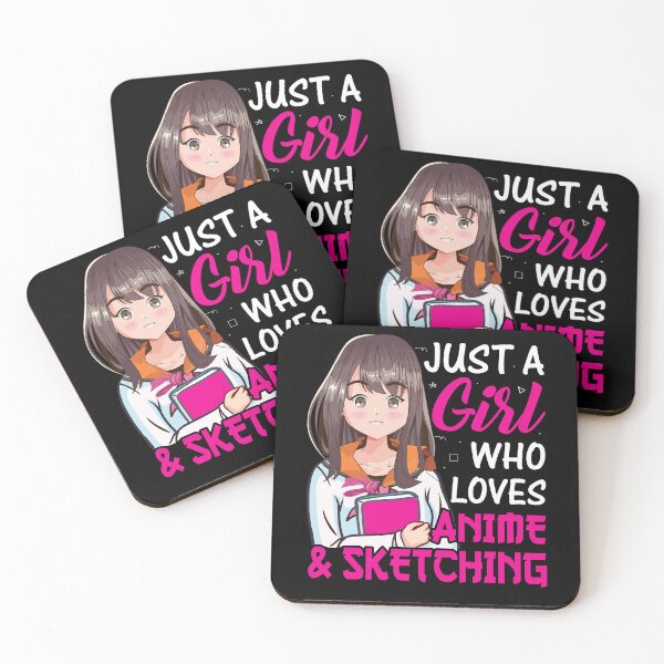 Item preview, Anime & Sketch Design: Cute Manga Girl Motif for Creatives designed and sold by KolbaVison.