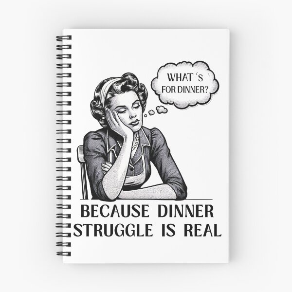 Item preview, Dinner Struggle Mom Humor - Funny Cooking Retro Simple Design designed and sold by BeaverFriends.
