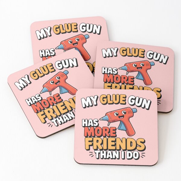 Item preview, My glue gun has more friends than I do designed and sold by Jollys-ArtShop.