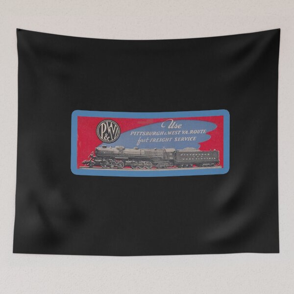 Item preview, Vintage Pittsburgh and West Virginia Railroad designed and sold by QuayTradingCo.
