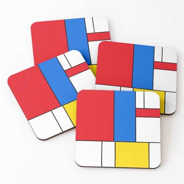 Item preview, Mondrian Style Abstract – Red, Blue and Yellow Composition designed and sold by Keston Studios.