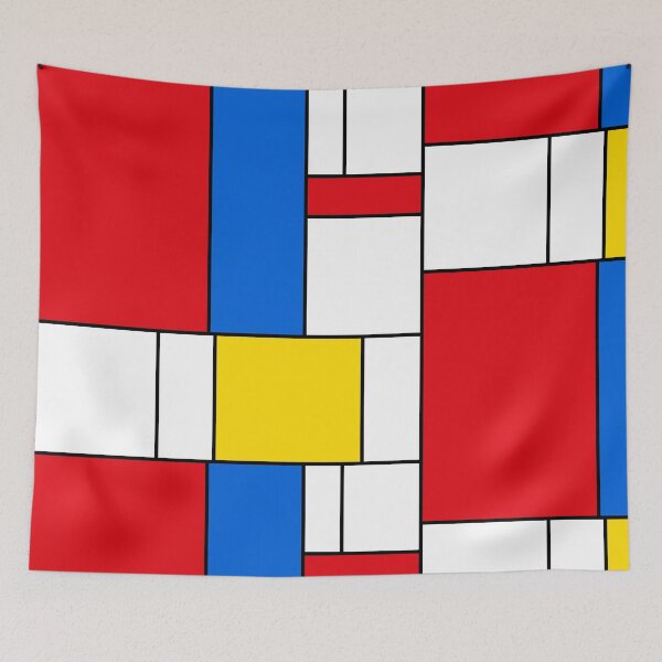 Item preview, Mondrian Style Abstract – Red, Blue and Yellow Composition designed and sold by Keston Studios.
