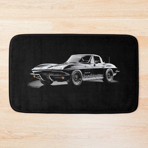 Artikelvorschau, Schwarze 63er Vette entworfen und verkauft von TheArtOfCar.