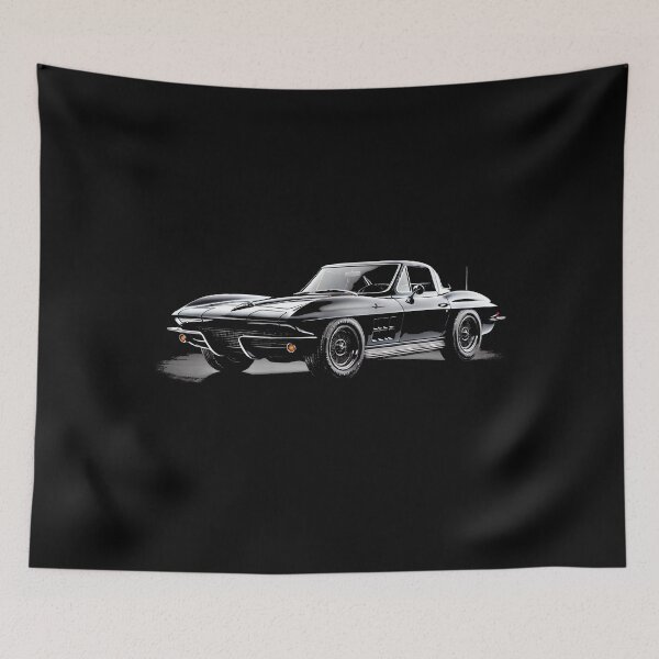 Item preview, Black 63 Vette  designed and sold by TheArtOfCar.