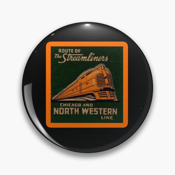 Item preview, Vintage Chicago and Northwestern Line - Route Of The Streamliners designed and sold by QuayTradingCo.