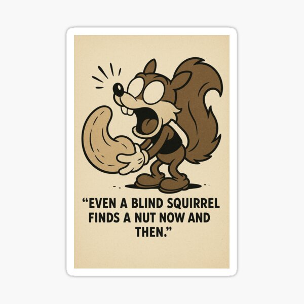 Item preview, Blind Squirrel designed and sold by Matthew Stickers.