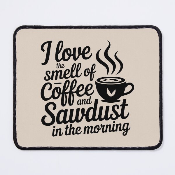 Item preview, I love the smell of coffee and sawdust in the morning designed and sold by Jollys-ArtShop.