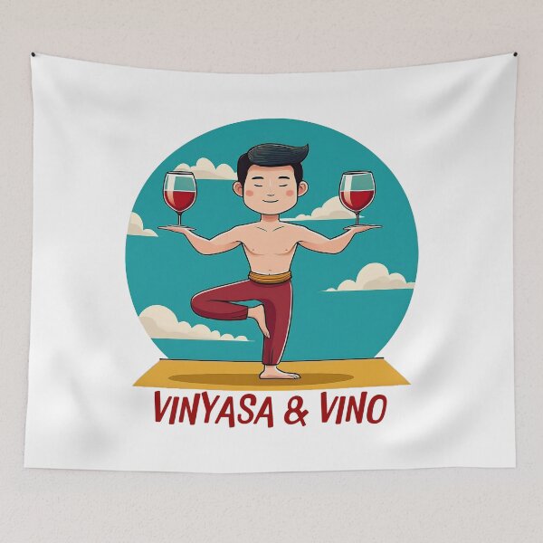 Item preview, Vinyasa & Vino designed and sold by TShirt Witt.