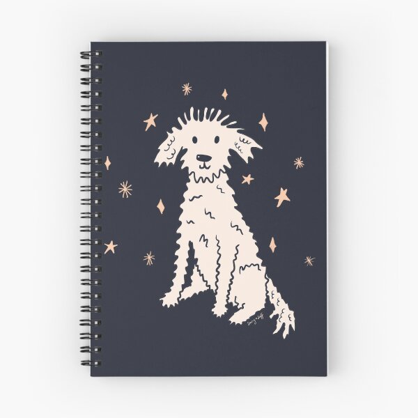 Item preview, Starry dog on black designed and sold by SaryandSaff.