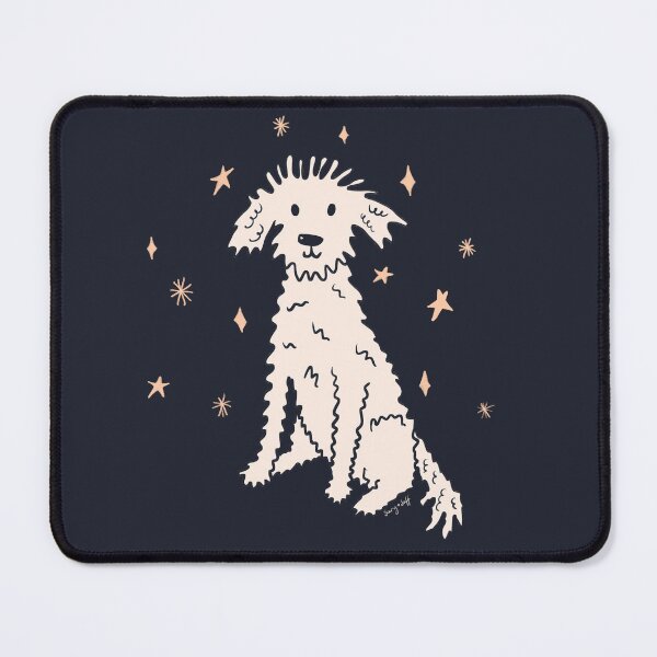 Item preview, Starry dog on black designed and sold by SaryandSaff.