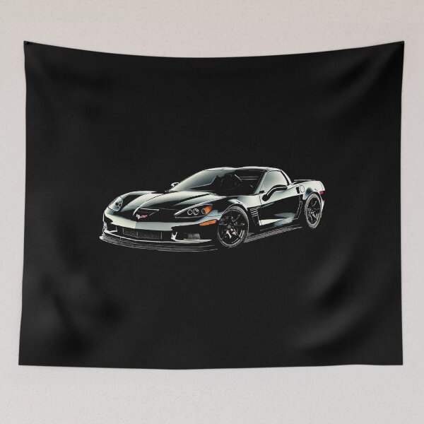 Item preview, Black C6 Vette  designed and sold by TheArtOfCar.