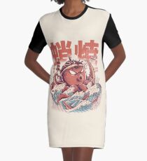 Takoyaki Attack Graphic T-Shirt Dress