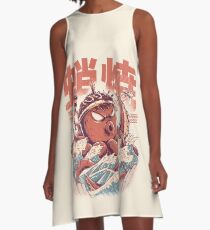 Takoyaki Angriff A-Linien Kleid