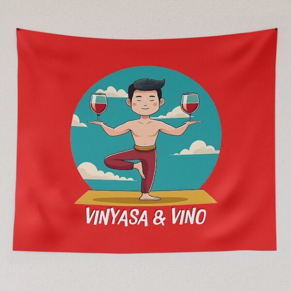 Item preview, Vinyasa & Vino designed and sold by TShirt Witt.