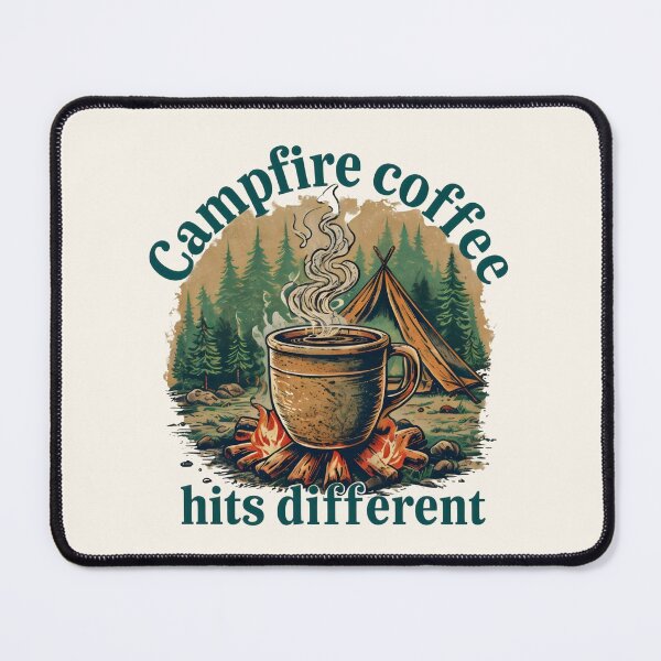 Item preview, Campfire Coffee Hits Different designed and sold by DemureArtsy.