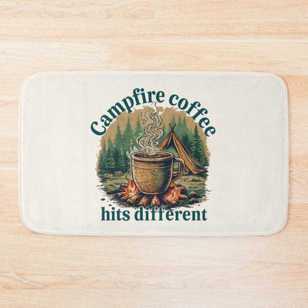 Item preview, Campfire Coffee Hits Different  designed and sold by DemureArtsy.