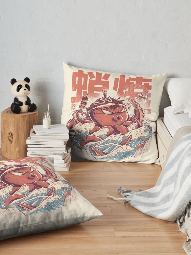 Alternate view of Takoyaki Attack Floor Pillow