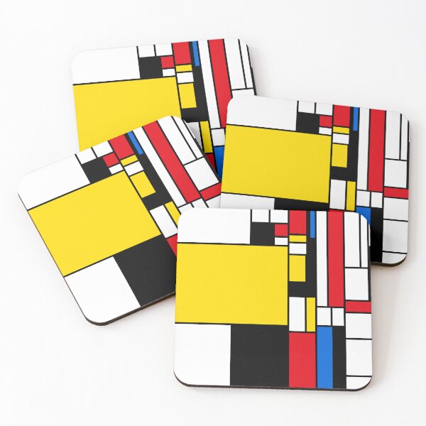 Item preview, Mondrian Style Abstract – Red, Blue and Yellow Composition designed and sold by Keston Studios.