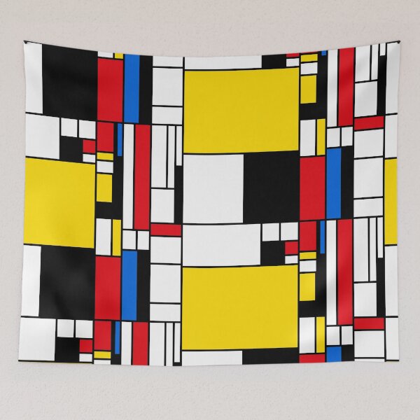 Item preview, Mondrian Style Abstract – Red, Blue and Yellow Composition designed and sold by Keston Studios.